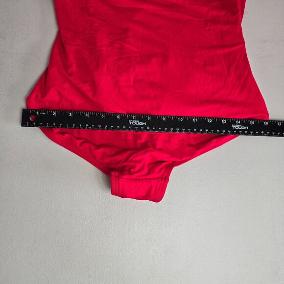 Michael Kors One Piece Swimsuit Women's 14 Red Cruise 2020 Crossover NWT - Picture 14 of 16